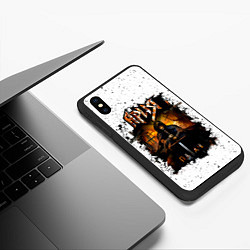 Чехол iPhone XS Max матовый Ария ПАЛАЧ, цвет: 3D-черный — фото 2