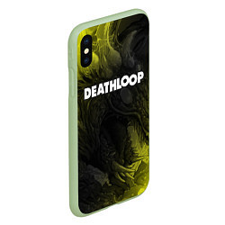 Чехол iPhone XS Max матовый Deathloop - Hyperbeast, цвет: 3D-салатовый — фото 2