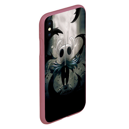 Чехол iPhone XS Max матовый Hollow Knight / 3D-Малиновый – фото 2