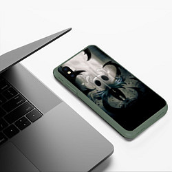 Чехол iPhone XS Max матовый Hollow Knight, цвет: 3D-темно-зеленый — фото 2