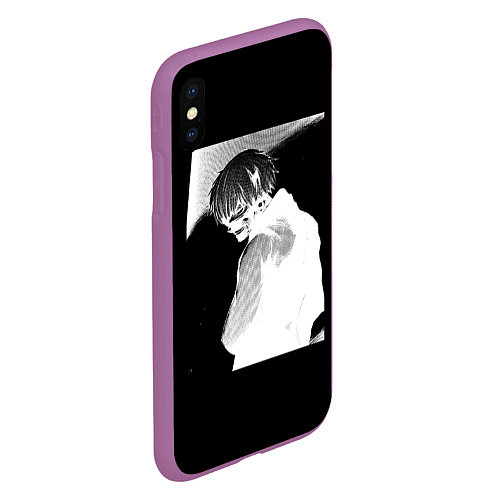 Чехол iPhone XS Max матовый Dead Inside TOKYO GHOUL / 3D-Фиолетовый – фото 2