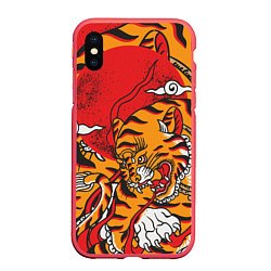 Чехол iPhone XS Max матовый Год тигра