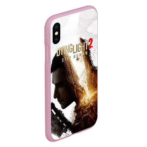 Чехол iPhone XS Max матовый Dying Light 2 Original / 3D-Розовый – фото 2