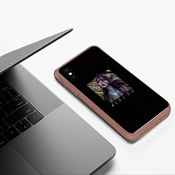 Чехол iPhone XS Max матовый Альбедо Overlord, цвет: 3D-коричневый — фото 2