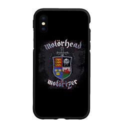 Чехол iPhone XS Max матовый Shield of Motorhead, цвет: 3D-черный