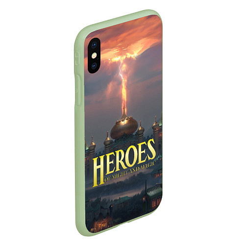 Чехол iPhone XS Max матовый Heroes of Might and Magic HoM Z / 3D-Салатовый – фото 2