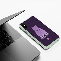 Чехол iPhone XS Max матовый КЭ ЦИН KEQING, цвет: 3D-салатовый — фото 2