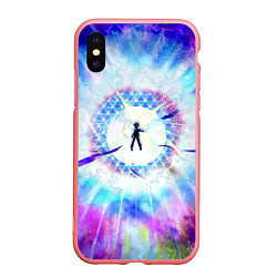 Чехол iPhone XS Max матовый Mob psycho 100 Моб Психо 100 Z, цвет: 3D-баблгам