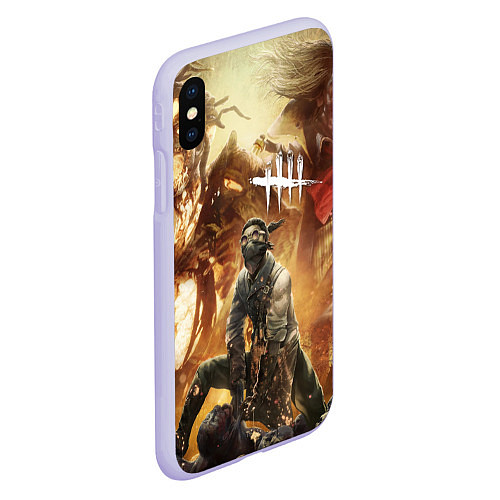 Чехол iPhone XS Max матовый Dead by Daylight убийцы / 3D-Светло-сиреневый – фото 2