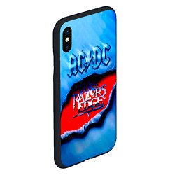 Чехол iPhone XS Max матовый ACDC - The Razor’s Edge, цвет: 3D-черный — фото 2