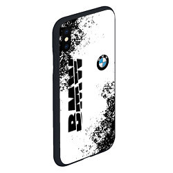 Чехол iPhone XS Max матовый BMW БМВ РАЗРЕЗАННОЕ ЛОГО, цвет: 3D-черный — фото 2