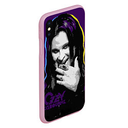 Чехол iPhone XS Max матовый Ozzy Osbourne, Оззи Осборн, цвет: 3D-розовый — фото 2