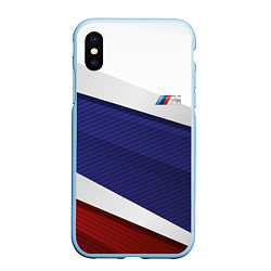 Чехол iPhone XS Max матовый BMW БМВ Z, цвет: 3D-голубой