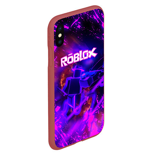 Чехол iPhone XS Max матовый MUSIC ROBLOX РОБЛОКС Z / 3D-Красный – фото 2