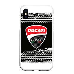 Чехол iPhone XS Max матовый Ducati Дукати Z