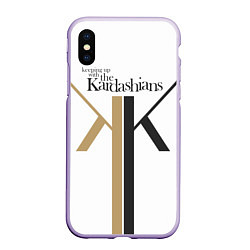 Чехол iPhone XS Max матовый Keeping up with Kardashians, цвет: 3D-светло-сиреневый