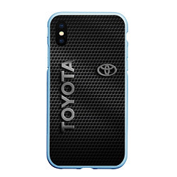 Чехол iPhone XS Max матовый TOYOTA STEEL HONEYCOMBS