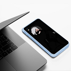 Чехол iPhone XS Max матовый Dead Inside vector, цвет: 3D-голубой — фото 2