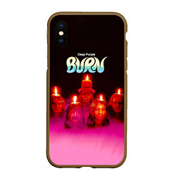 Чехол iPhone XS Max матовый Deep Purple - Burn