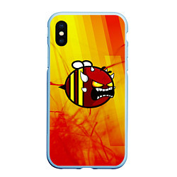 Чехол iPhone XS Max матовый Geometry Dash: Red Demon