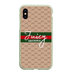 Чехол iPhone XS Max матовый Juicy цыганка Gucci