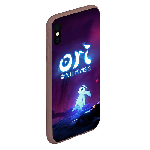 Чехол iPhone XS Max матовый Ori Ори / 3D-Коричневый – фото 2