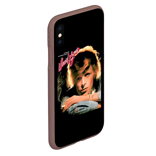 Чехол iPhone XS Max матовый Young Americans - David Bowie / 3D-Коричневый – фото 2