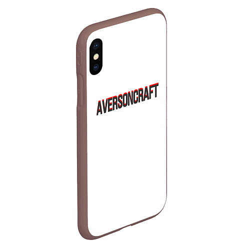 Чехол iPhone XS Max матовый Aversonosnova / 3D-Коричневый – фото 2