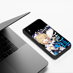 Чехол iPhone XS Max матовый Барбара Genshin Impact, цвет: 3D-черный — фото 2