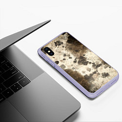Чехол iPhone XS Max матовый Пятьдесят оттенков серого, цвет: 3D-светло-сиреневый — фото 2
