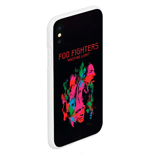 Чехол iPhone XS Max матовый Wasting Light - Foo Fighters / 3D-Белый – фото 2
