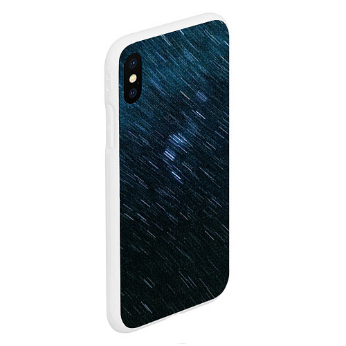 Чехол iPhone XS Max матовый Sky-line / 3D-Белый – фото 2