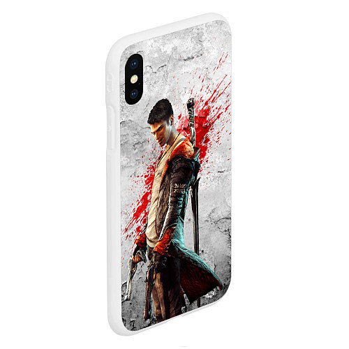 Чехол iPhone XS Max матовый White Dante / 3D-Белый – фото 2