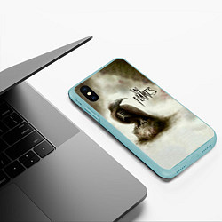 Чехол iPhone XS Max матовый Sounds of a Playground Fading, цвет: 3D-мятный — фото 2
