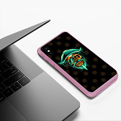 Чехол iPhone XS Max матовый Gold of Pirates, цвет: 3D-розовый — фото 2