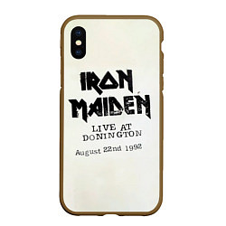 Чехол iPhone XS Max матовый Live at Donington - Iron Maiden