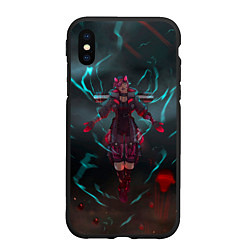 Чехол iPhone XS Max матовый The Eye of the Storm, цвет: 3D-черный