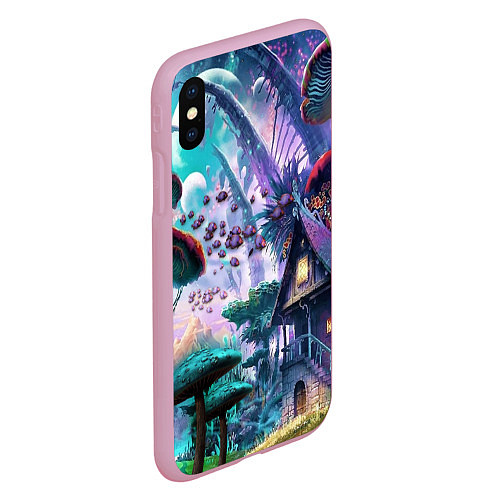 Чехол iPhone XS Max матовый FantasyFish / 3D-Розовый – фото 2