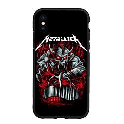 Чехол iPhone XS Max матовый Metallica - Hardwired To Self-Destruct, цвет: 3D-черный