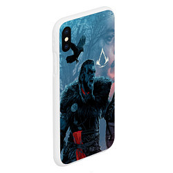 Чехол iPhone XS Max матовый ASSASSINS CREED VALHALLA ЭЙВОР И ВОРОН, цвет: 3D-белый — фото 2