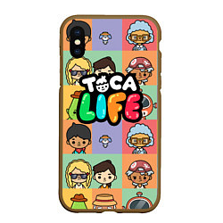 Чехол iPhone XS Max матовый Toca Life: Faces