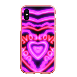 Чехол iPhone XS Max матовый Lover love, цвет: 3D-баблгам
