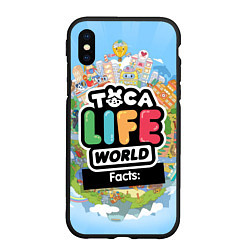 Чехол iPhone XS Max матовый Toca Life World, цвет: 3D-черный