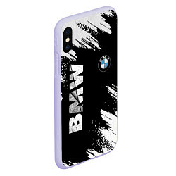 Чехол iPhone XS Max матовый BMW GRUNGE БМВ ГРАНЖ, цвет: 3D-светло-сиреневый — фото 2