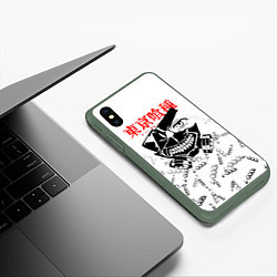 Чехол iPhone XS Max матовый TOKYO GHOUL 1000-7, цвет: 3D-темно-зеленый — фото 2