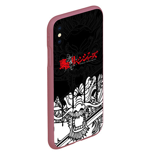 Чехол iPhone XS Max матовый TOKYO REVENGERS DRAKENАН / 3D-Малиновый – фото 2