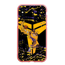 Чехол iPhone XS Max матовый Los angeles lakers NBA