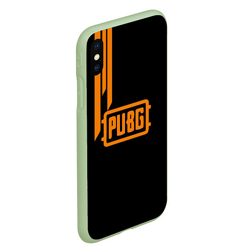 Чехол iPhone XS Max матовый PUBG ПУБГ / 3D-Салатовый – фото 2