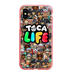 Чехол iPhone XS Max матовый Toca Life