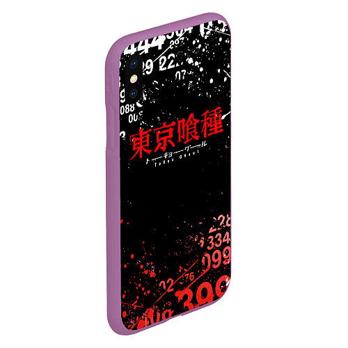 Чехол iPhone XS Max матовый TOKYO GHOUL МИНУС 7 ТОКИЙСКИЙ ГУЛЬ 1000-7 / 3D-Фиолетовый – фото 2